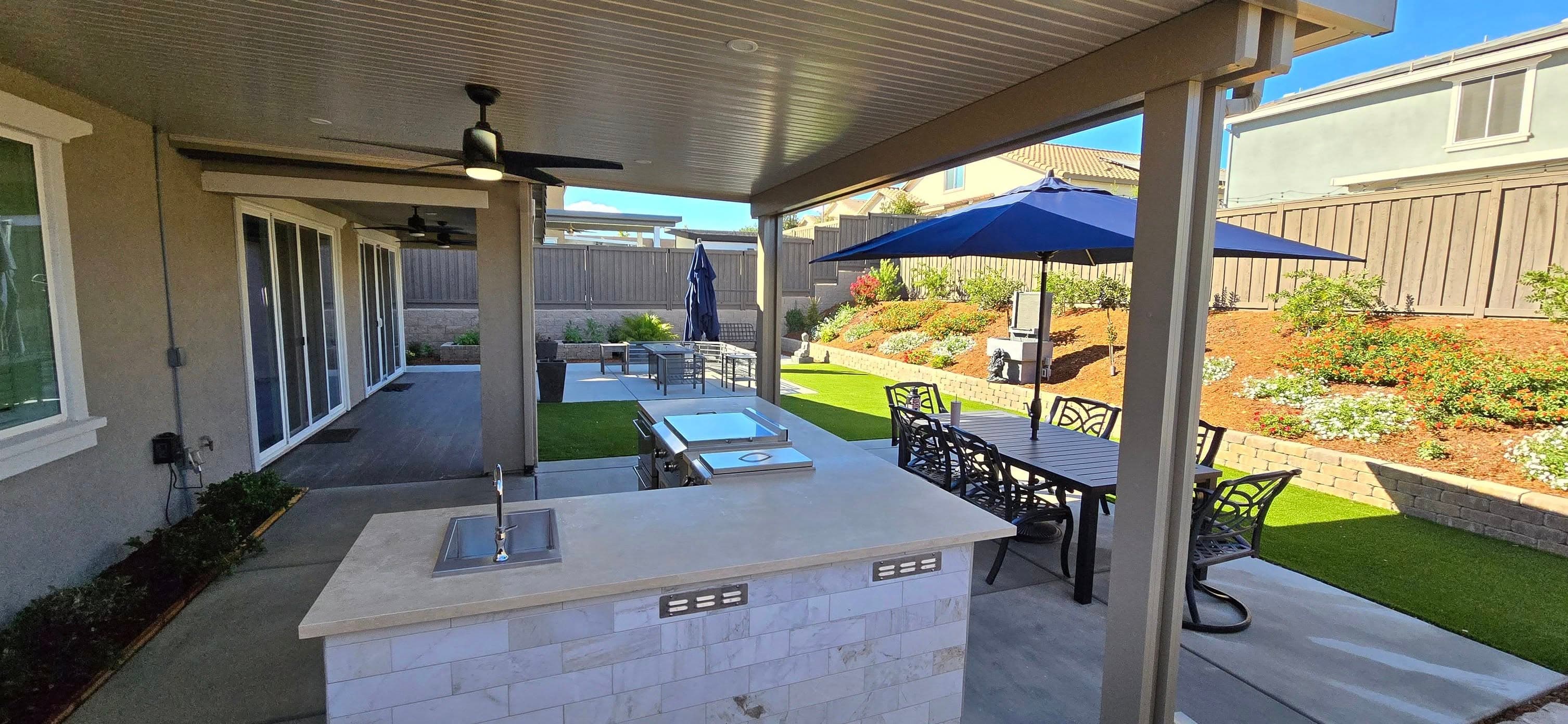 Beautifully landscaped outdoor space